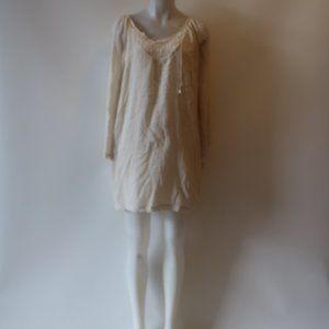 SCOOP BEACH CREAM DRESS SZ M*